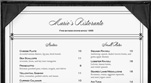 Fine Dining Menu Themes